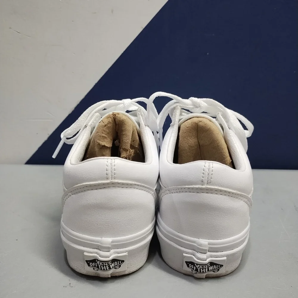 Vans Old Skool Platform Sneakers Mens US 4 White Athletic Low Top Lace Up 721356